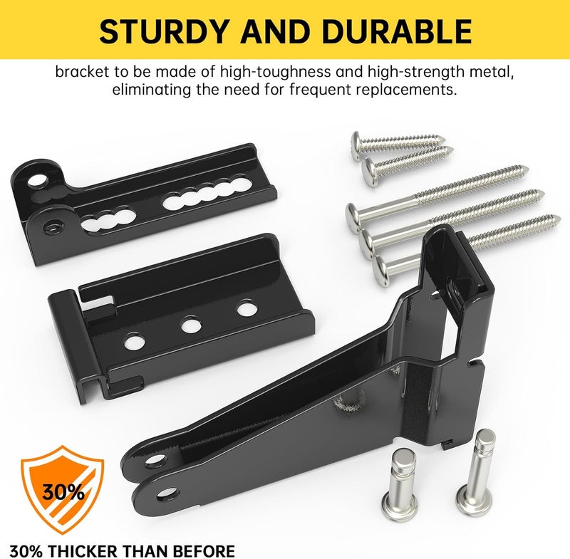 KOMOHOM Thickened Storm Door Closer Bracket，Repair Jamb Bracket Compatible with Andersen，Durable Screen Door Closer Replacement Parts Kits with Emco/Larson/Pella, Protecting Doors from Damage from Winds - Image 3